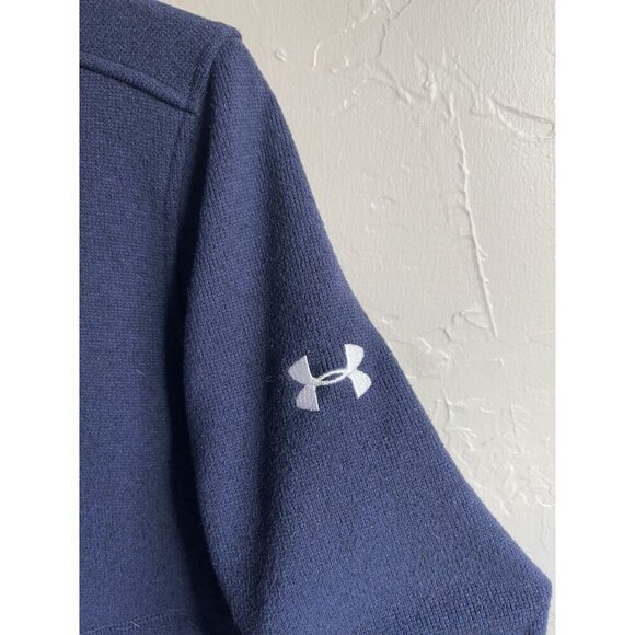 Under Armour Loose Fit Blue 1/4 Zip Fleece - Picture 8 of 8